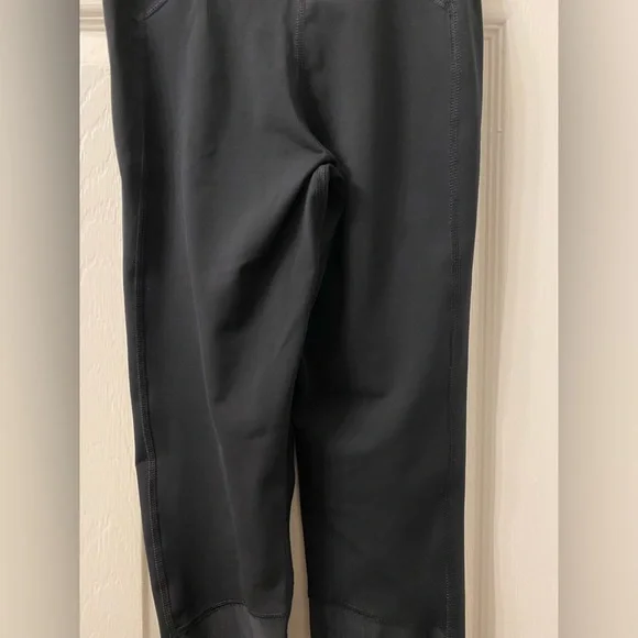 NEW Nike Pro 365 Women's High-Waisted 7/8 Mesh Panel Leggings, Black/Volt/White - Picture 9 of 13